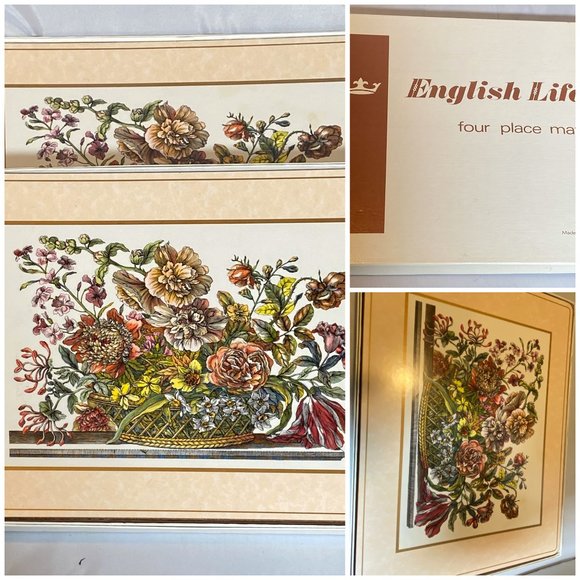 English Life Vintage Flower Placemats Set of 4 - Picture 5 of 5